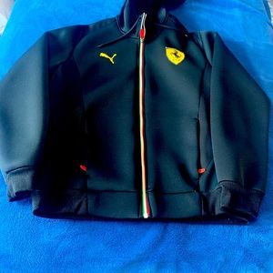 Mens Black Puma Ferrari jacket/hoodie.